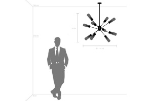 Люстра на штанге Lightstar Crotone 690103 - 3