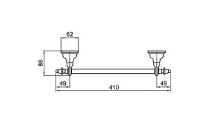 Полотенцедержатель Webert Ottocento (AM500501010) - 2