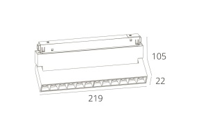 Трековый светодиодный светильник Arte Lamp Linea A4648PL-1WH - 2