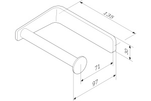 Держатель туалетной бумаги AM.PM Inspire V2.0 A50A34100 - 2