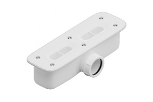 Сифон для поддонов RGW прямоугольный белый