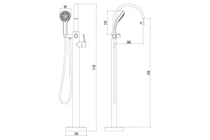 Смеситель Lemark Atlantiss для ванны с душем LM3244C - 2
