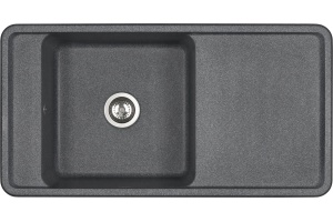 Мойка кухонная AQUATON Беллис 97 графит