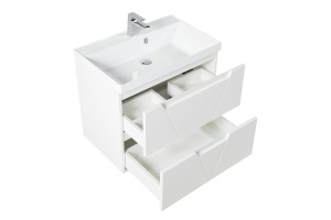 Тумба с раковиной BelBagno Vittoria 70 белый матовый - 3