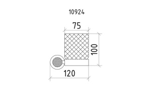 Стакан для зубных щеток Boheme Royal Cristal золото - 2