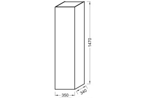 Шкаф-пенал Jacob Delafon Odeon Up EB998RU-J5 белый блестящий - 3