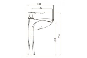 Смеситель Kaiser Boss 51111 для раковины - 2