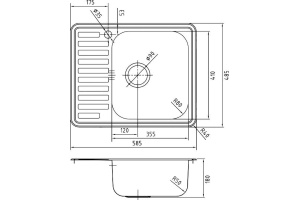 Мойка кухонная Iddis Strit STR58SRi77 - 2