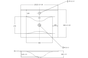 Раковина мебельная Sanvit 100 белый - 2