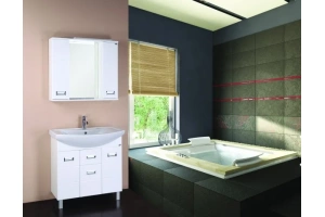 Зеркало-шкаф Onika Балтика 80 с подсветкой, белый (208024) - 2