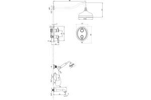 Душевой комплект Lemark Villa LM4822C - 2