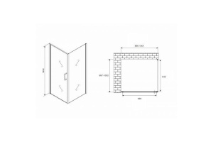 Душевой уголок Abber Sonnenstrand 100х100 хром (AG04100-S100) - 3