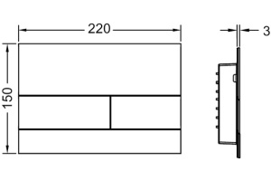Кнопка смыва TECE Square II 9240836 - 3