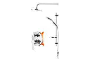 Swedbe Platta Душевой комплект со встроенным смесителем (с монтажным боксом) и верхним душем 5535 - 3