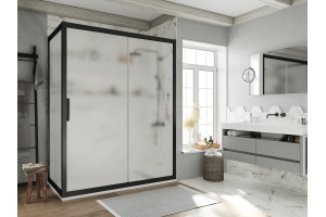 Душевой уголок STWORKI Эстерсунд DE019R90160200 160x90 см профиль черный матовое, стекло матовое - 3