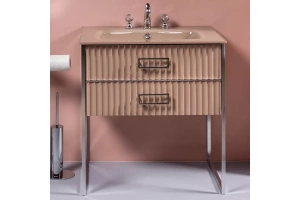 Раковина - столешница Armadi Art NeoArt 80 бежевый - 3