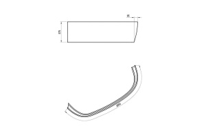 Экран для ванны фронтальный RAVAK LoveStory II (CZ75100A00) - 3