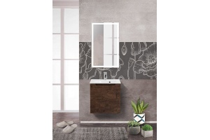 Комплект мебели BelBagno Etna 50 L темное дерево