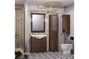 Тумба с раковиной Opadiris Риспекто 80 темное дерево - 3