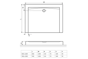 Душевой поддон Excellent Forma Compact 120х80 белый - 2