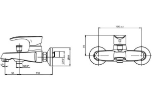 Душевой комплект Paini Palermo PACRKIT3 3 в 1 - 2