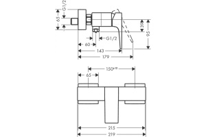 32560990 HG Metropol смеситель для душа полир,золото - 2