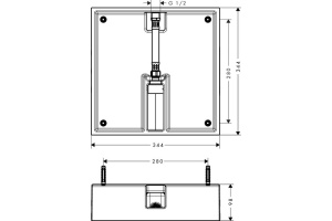 Монтажная коробка Hansgrohe 26254180 - 2