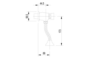 Смывное устройство для писсуаров Lemark Project LM4612C - 2