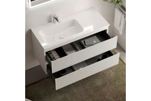 Тумба под раковину Sancos Snob R левая 99х44 белая - 3