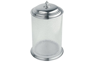 Ведро для мусора Boheme Vogue хром - белый