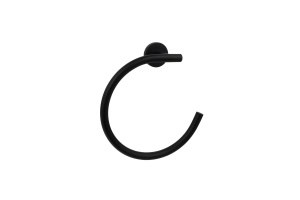 Полотенцедержатель кольцо AQUATEK ВЕГА AQ4012MB, матовый черный