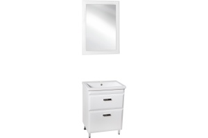 Мебель для ванной Style Line Лотос 60 Люкс Plus напольная, белая