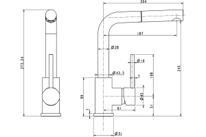 Смеситель для кухни Paulmark Kassel белый матовый  - 3
