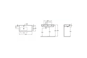 Мебельная раковина Jacob Delafon Vox EXAC112-Z R 100 - 2