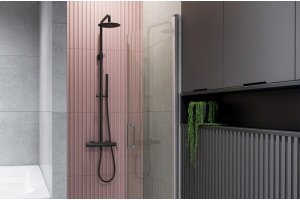 Душевая стойка Excellent Rain Pi черный матовый - 2