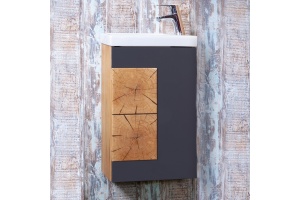 Тумба для комплекта Бриклаер Фостер 40 дуб золотой, антрацит