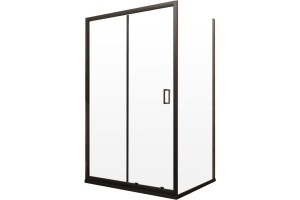 Душевой уголок Veconi Rovigo RV-046B 130x100, черный - 2