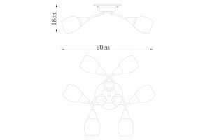 Потолочная люстра Arte Lamp Penny A2701PL-6WG - 2