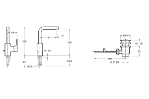 Смеситель для раковины Jacob Delafon Aleo Хром (E98331-CP) - 2