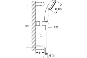 Душевой гарнитур Grohe Tempesta New 27794001 - 2