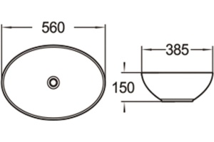 Раковина SantiLine SL-1077 - 2