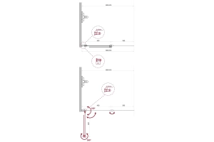 Шторка на ванну BelBagno Uno 80х150 хром (UNO-V-2-80/150-C-Cr) - 3