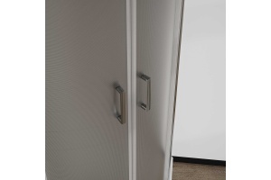 Душевой уголок Vincea City 80х80 профиль хром стекло рифленое - 3