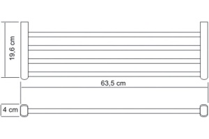 Полка Wasserkraft Berkel 63.5 хром - 3