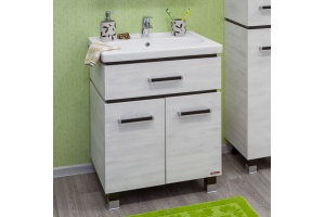 Тумба с раковиной Sanflor Техас 70 венге, северное дерево светлое