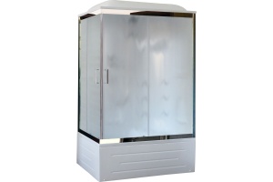 Душевая кабина Royal Bath 120х80 правая белая стекло матовое с гидромассажем