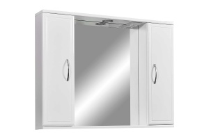 Зеркало-шкаф Stella Polar Концепт 80 с подсветкой белый