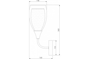 Бра Eurosvet Cosmic 50285/1 золото - 2
