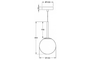 Подвесной светильник Maytoni Basic form MOD321PL-01B - 3
