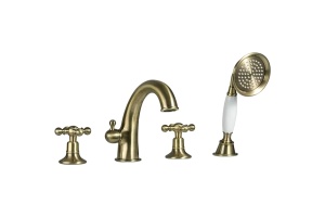 Смеситель на борт ванны Gappo бронза